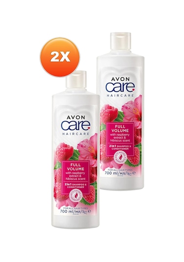 Avon Care Ahududu Ve Hibiscus Kokulu Şampuan Ve Saç Bakım Kremi 700 Ml. İkili Set