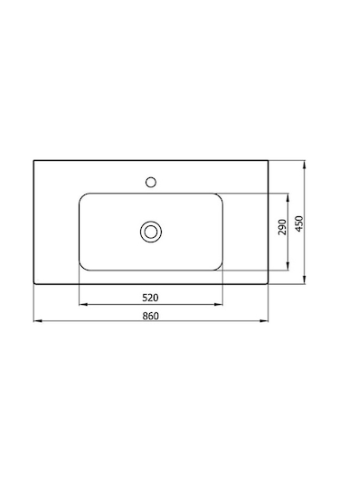 Karen Banyo Star 85 CM Dolap Uyumlu Seramik Lavabo
