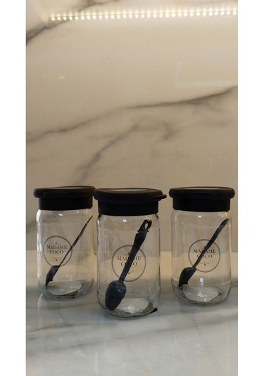 Mc 3 Lü Baharatlık Seti Cam Kavanoz 600ml