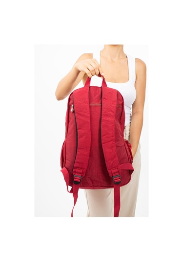 Ultra Hafif Çok Cepli Su Geçirmez Sırt Çantası Kırmızı Model: 571-2e - Kırmızı