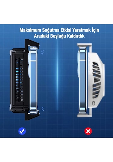 Memo Dl10 Dijital Gösterge 2000mah Powerbankli Telefon Soğutucu