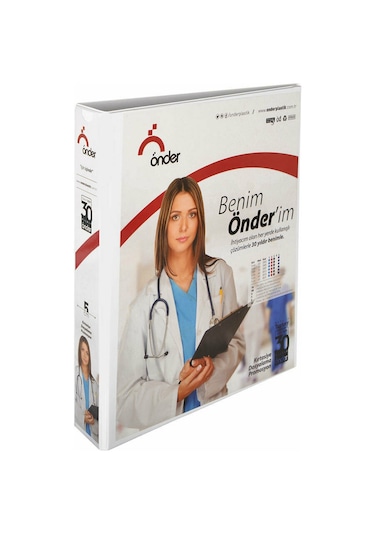 Önder Sunum Klasörü 2 Halkalı 70 Mm A4 Beyaz  2007-5