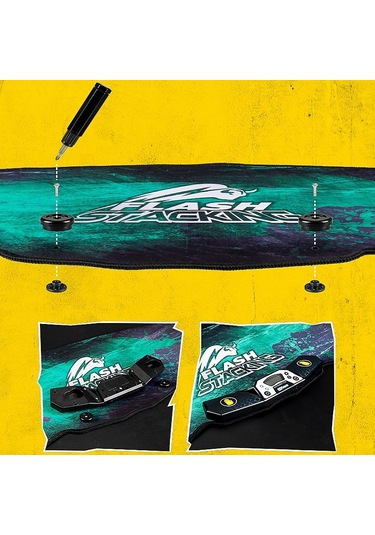 Flash Staekıng Hızlı İstifleme Bardakları Sihirli Küpler Yarışma Minderi Eğitim Mat Gökkuşağı Terasları