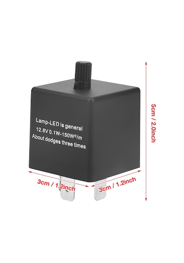 Suofeng Cf13 Kt 3-pin Led Flaş Rölesi, 0.1-150w Güç Aralığı, Flaş Frekansı Ayarlanabilir, Led/normal Sinyal Lambaları İçin Hızlı Flaş Sorunu Tamiri