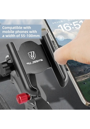 Ulzyvf Dağ/yol Bisikletleri İçin 360 Ayarlanabilir Alüminyum Telefon Tutucu - Titreme Önleyici Gps Diğer