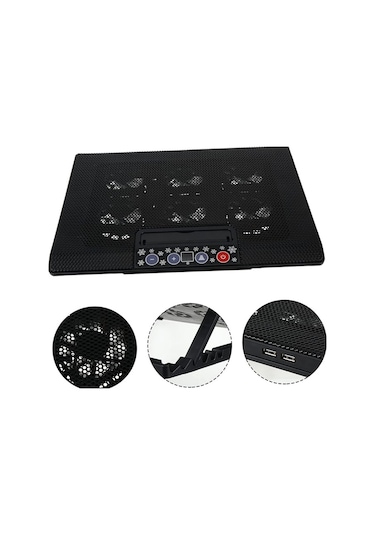 M8 Hız Ve Fan Ayarlanabilir 6 Led Fanlı Laptop Soğutucu Stand