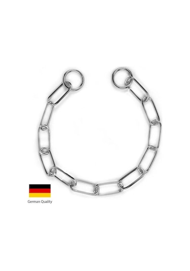 Köpek Boyun Tasması Uzun Halkalı Boğma Tasma 72 Cm Gri