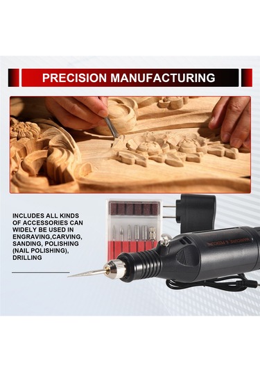 Elektrikli Gravür Kalemi, Metal Cam Abd Fişi İçin Gravür Alet Seti