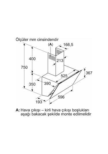 Siemens LC67KPJ60T Duvar Tipi Davlumbaz 60 CM