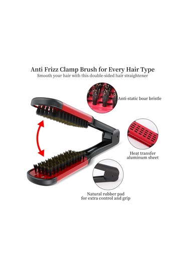 Moveevo Katlanabilir Şekillendirici Tarak V Şeklinde Domuz Favorileri Düz Saç Tarağı