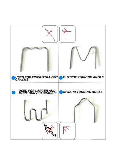 Suntek 100 Adet 0.8mm Kaynak Zımba Araba Tampon Fender Plastik