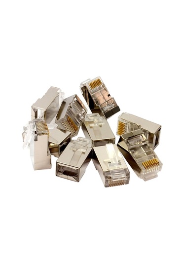 POWERMASTER PM-4426 METAL RJ45 CAT6 METAL UÇ 8P/8C SHIELD 100 LÜ PAKET FİYAT