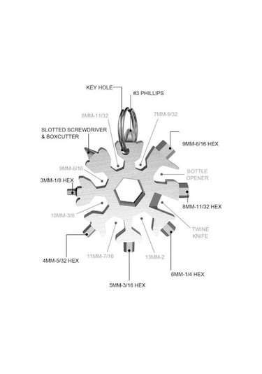 Çok Amaçlı Kar Tanesi Tornavida Seti 18 In 1