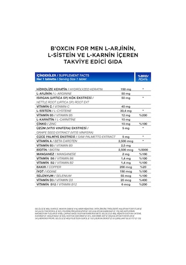 Bioxcin Men's Hair 30 Tablet