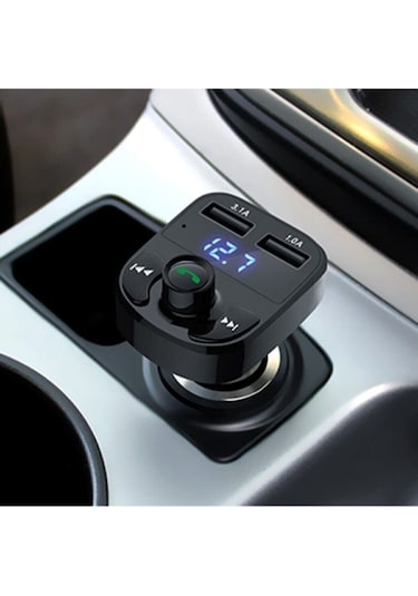 Car X8 Araç Bluetooth USB MP3 SD Kart Çakmaklık Fm Transmitter