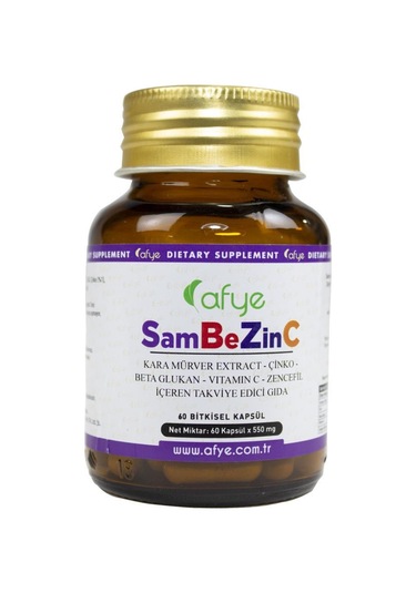 Afye Sambezinc Karamürver-Çinko-Beta Glukan 60 Bitkisel Kapsül