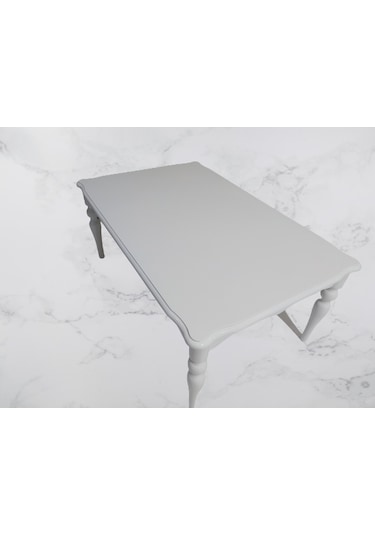 Orta Sehpa 17368 Demonto Model Kayın Retro Ayak Parlak Beyaz Renk Natüre Elyapım