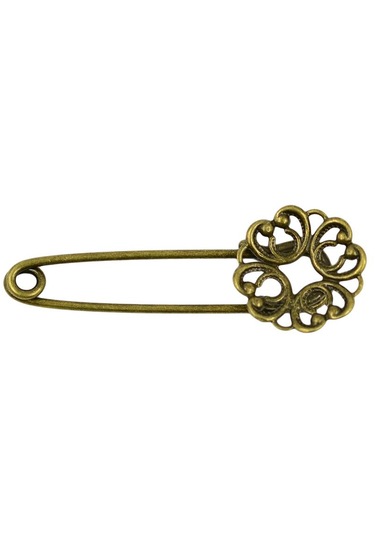 Homyl 10 Adet Boş Telkari Çiçek Bankası Dıy Başörtüsü Antik Bronz