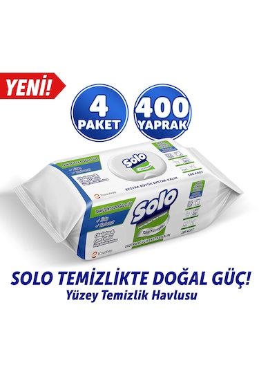 Solo Okaliptus Çam Esintisi Yüzey Temizlik Havlusu 4'lü