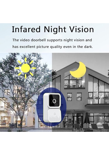 Akıllı Wifi Video Kapı Zili Kamerası, Akıllı Video Kapı Zili Kablosuz Hd Kamera