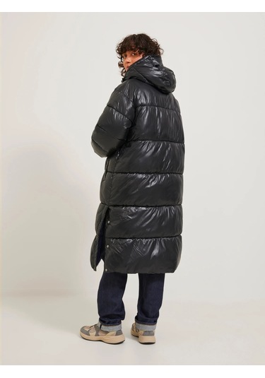 Jjxx Kapüşonlu Şişme Siyah Kadın Mont 12236546 001