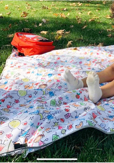 Yorni 145x100cm ,boyama,bebek Odası Halı Için Sıvı Geçirmez Oyun Örtü