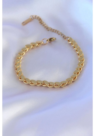 316l Çelik Arpa Gold Renk Kadın Bileklik Çok Renkli