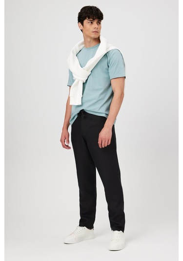 BASKILI BASIC KISA KOL ERKEK T-SHIRT AÇIK MAVİ Açık Mavi