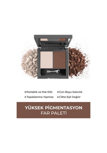 Alix Avien Göz Farı Duo Eyeshadow 207 Soft Beige & Walnut 3 G