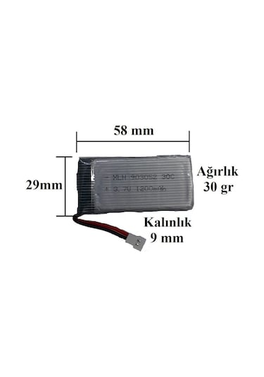 Drone Lityum Polimer Pil 3.7v 1200 Mah