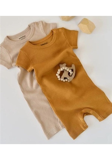 BabyCosy Csym11404 Modal 2 Li Kısa Tulum 001