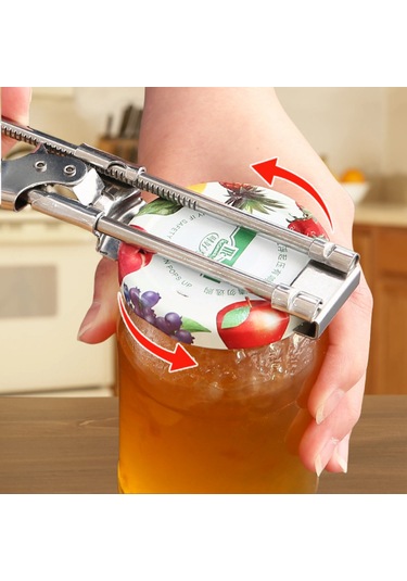 Mengtuo Paslanmaz Çelik Kaymaz Ayarlanabilir Konserve Açacağı Manuel Kapak Açacağı Gümüş Paslanmaz Çelik Şişe Açacağı Paslanmaz Çelik