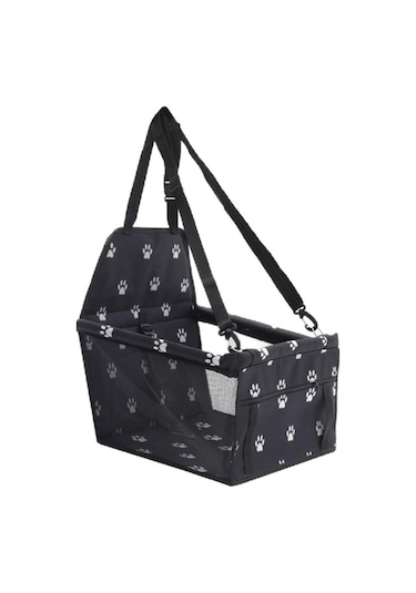 Fochsia Cadia Taşınabilir Katlanabilir Evcil Hayvanlar İçin Araç İçi Çanta - Siyah