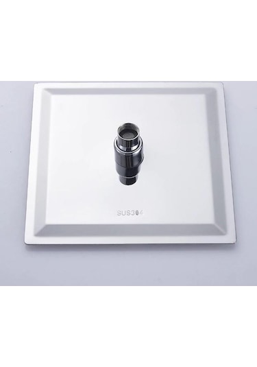 T-May Banyo Sart Kare Tepe Duş Seti Başlığı 30X30 Paslanmaz Metal Krom