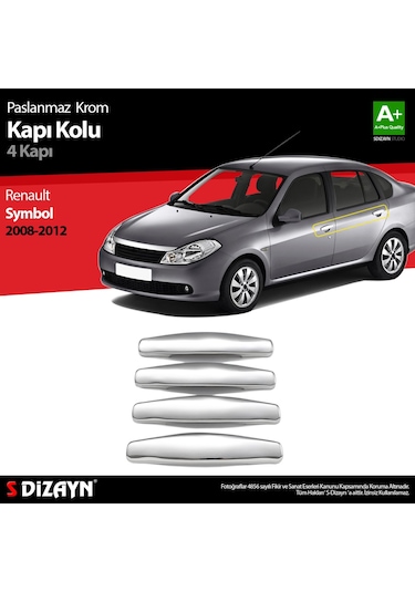 Renault Symbol 2 Krom Kapı Kolu 4 Kapı 2008-2012