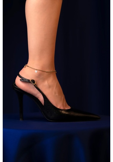 14 Ayar Altın Kalp Çiçeği Halhal Hal0014 Beyaz