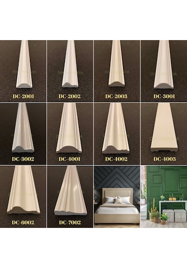 Decomanya Boyanabilir Duvar Çıtası Poliüretan Çıta Polimer Çıta