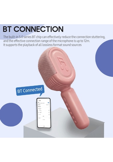 Ruicoo Kablosuz Bluetooth Mikrofon Hoparlör Zx-500 - Usb Şarjlı, Yüksek Ses Kalitesi, Kareoke Ve Kayıt İçin