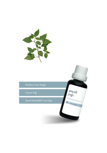 Sabunal Paçuli Yağı 30 ML - Aromaterapi ve Dengeleyici Yağ