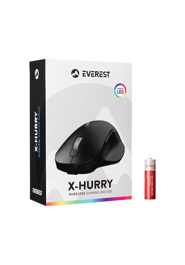 Everest SM-W76 X-HURRY 2.4 Ghz 6D Şarjlı Kablosuz Gaming Oyuncu Mouse