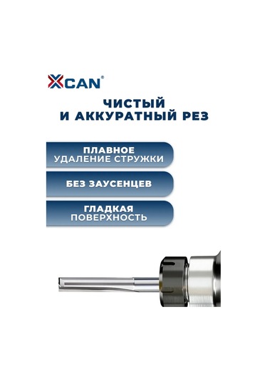 Xcan İki Çeneli Düz Ahşap Freze Ucu 6x6x28x50mm 175341834