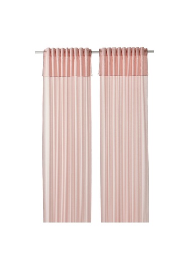 Ikea Moalısa Fon Perde 145x300 Cm Pembe