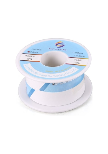 Sfd 0.5mm 50g Yüksek Saflıkta Düşük Erime Noktalı Kalay Kurşun Kalay Tel Lehimleme Teli Rulo