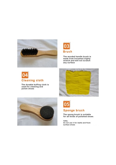 Yifomall 8'li Ayakkabı Bakım Seti - Seyahat Ve Ev Kullanımı İçin Pratik Taşınabilir Çanta İle Tam Kapsamlı Temizlik Ve Cila Diğer