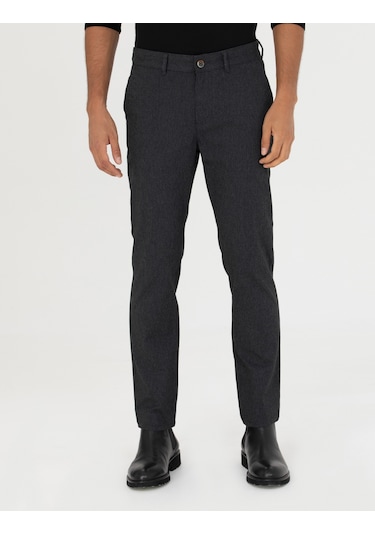 Pierre Cardin Erkek Siyah Kanvas / Chino Pantolon 50278440-vr046 Siyah