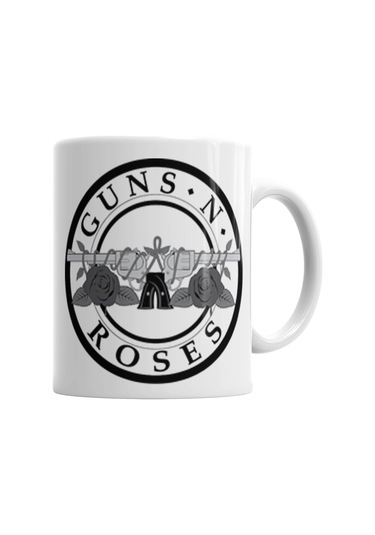 Guns And Roses Gnr Logo Axl Rose Slash Aerosmith Ski Kupa Karışık