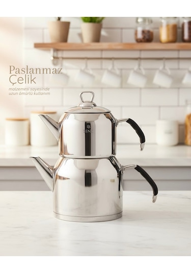 Star Maxi Çaydanlık Aile Boyu Metalik