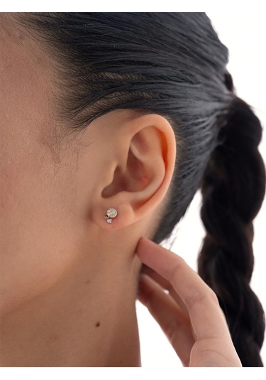 Nochediamond 0,10 Karat Pırlanta Tek Küpe-569