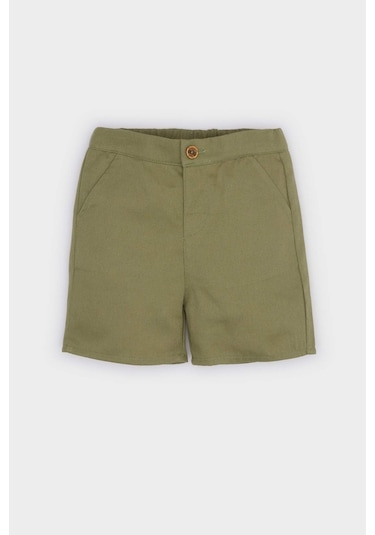 DeFacto Erkek Bebek Gabardin Şort E9002A525SMKH461 Haki