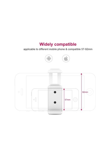 Ulanzi St-07 Telefon Tripod Standı Beyaz 1 Black
